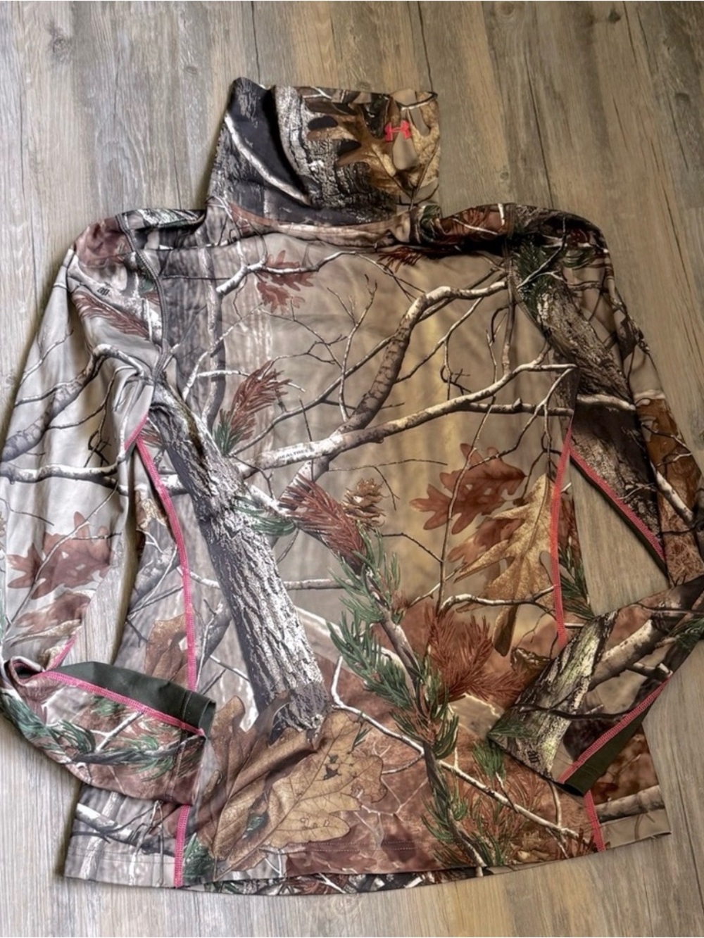 Under Armour ColdGear Infrared EVO Scrunch Neck Top in Realtree camouflage